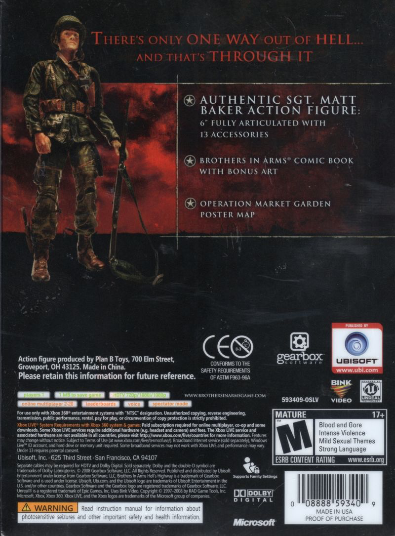 Brothers in Arms: Hell's Highway - Limited Edition - Xbox 360