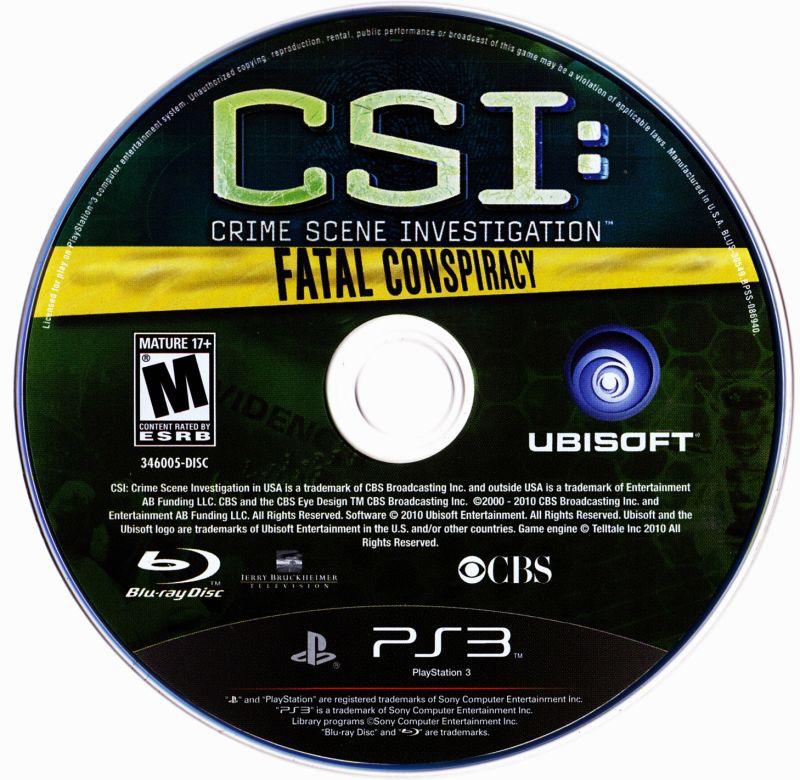 CSI: Fatal Conspiracy - PS3