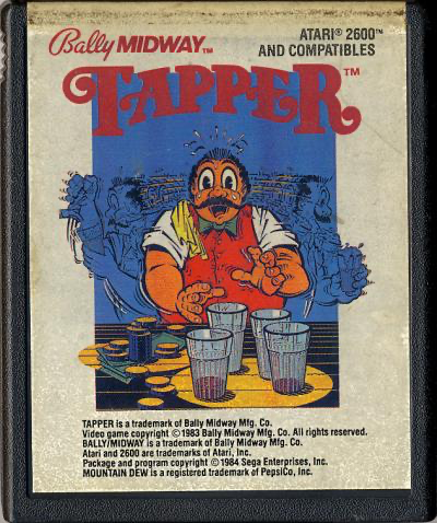 Tapper (Serrated Grip Cartridge) - Atari 2600