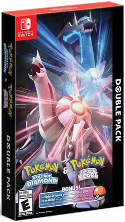 Pokemon Brilliant Diamond + Pokemon Shining Pearl Double Pack - Switch