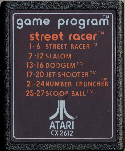 Street Racer ("12 Street Racer") - Atari 2600