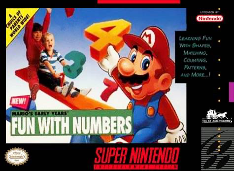 Mario's Early Years Fun With Numbers - SNES
