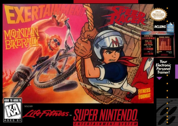 Exertainment Mountain Bike Rally + Speed Racer Double Cartridge - SNES