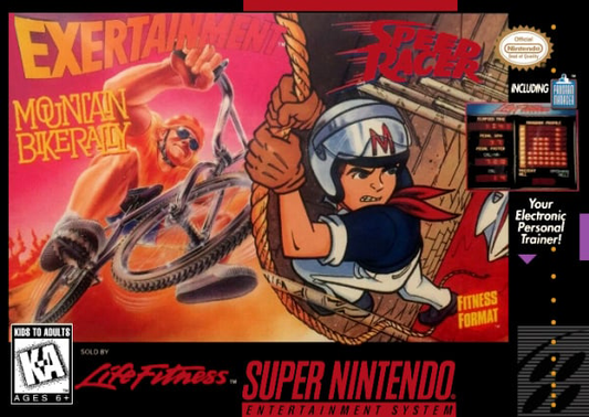 Exertainment Mountain Bike Rally + Speed Racer Double Cartridge - SNES