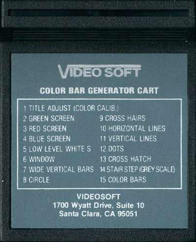 Color Bar Generator - Atari 2600