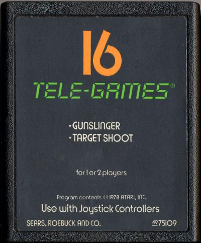 Gunslinger (Tele-Games 49-75109) - Atari 2600
