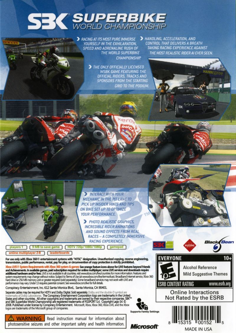 SBK: Superbike World Championship - Xbox 360