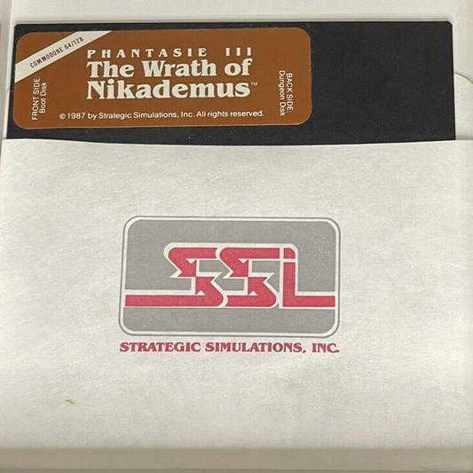 Phantasie III Wrath of Nikademus - Commodore 64