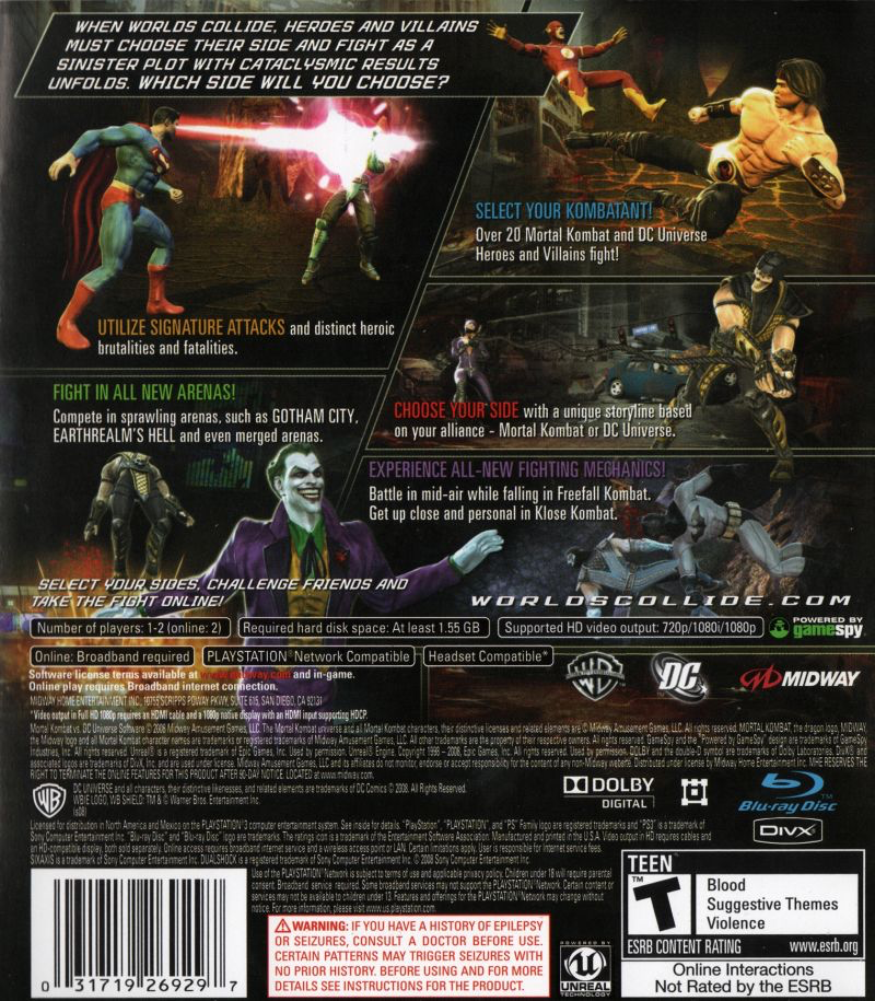 Mortal Kombat vs. DC Universe - PS3