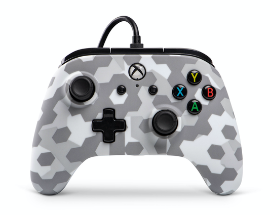 Power A Enhanced Wired Controller Arctic Frost Camo - Xbox One