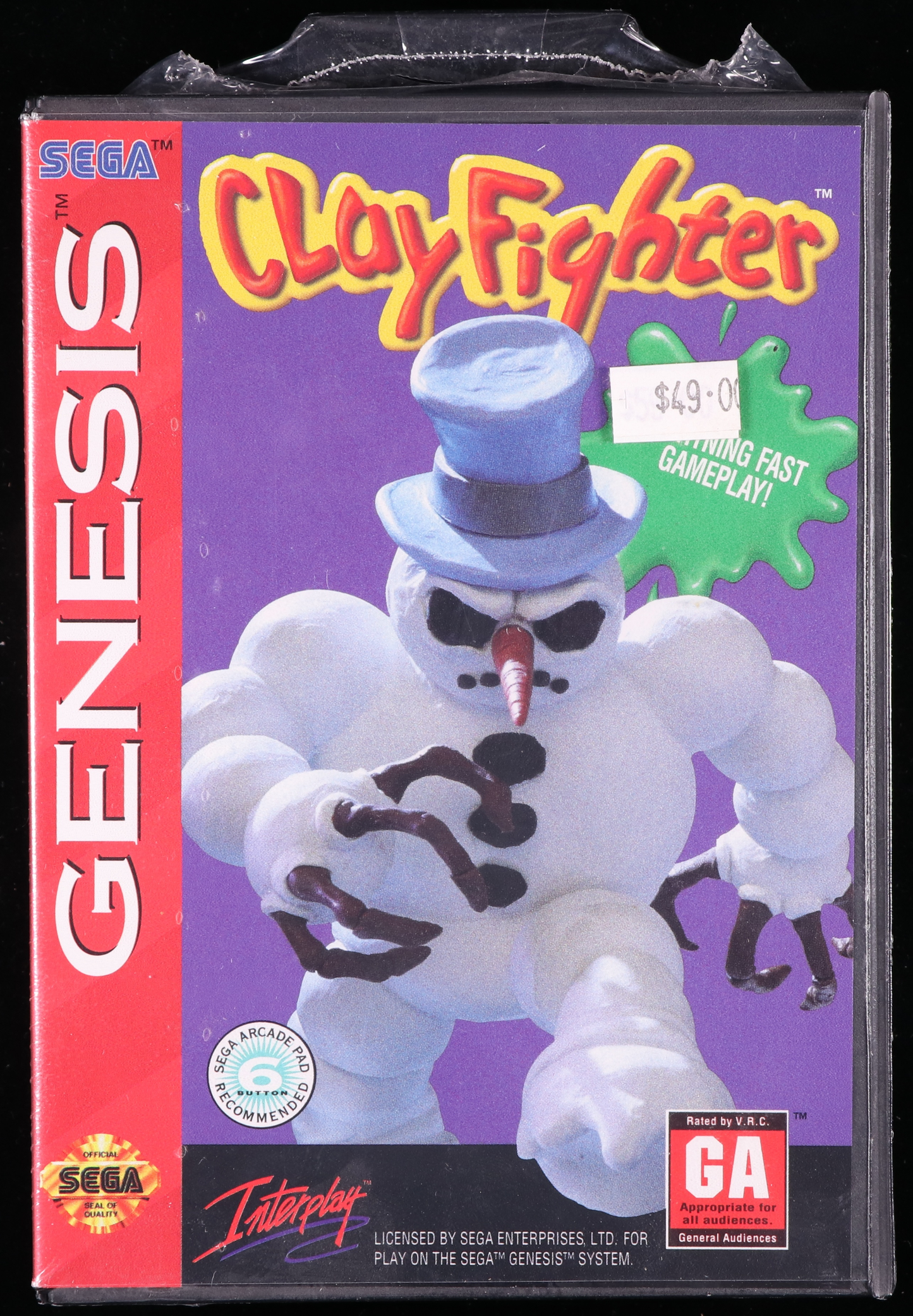 Clayfighter SEGA GENESIS 9.2 B+ - NEBRASKA COLLECTION