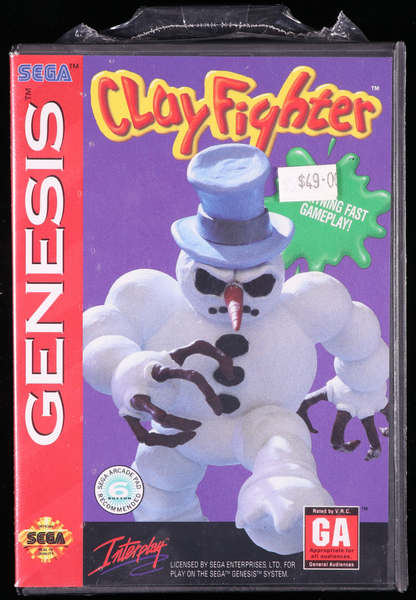 Clayfighter SEGA GENESIS 9.2 B+ - NEBRASKA COLLECTION