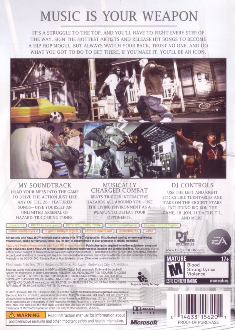 Def Jam: Icon - Xbox 360