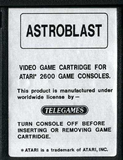 Astroblast (White Label) - Atari 2600