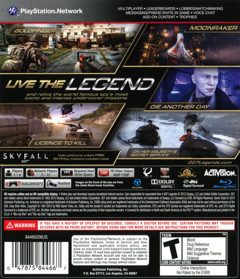007 Legends - PS3