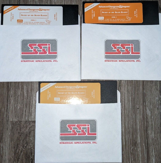 Advanced Dungeons and Dragons Secret of the Silver Blades - Commodore 64