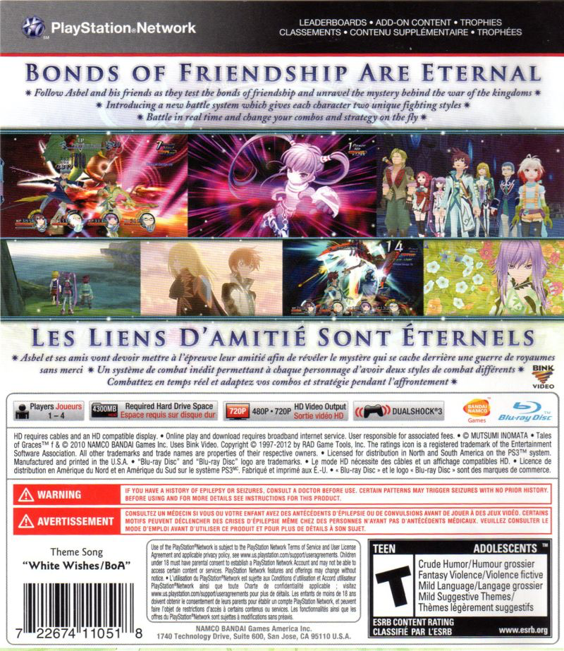 Tales of Graces F - PS3