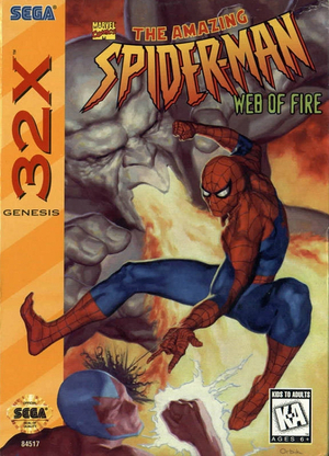 Amazing Spiderman Web of Fire, The - 32X