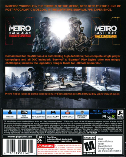 Metro: Redux - PS4