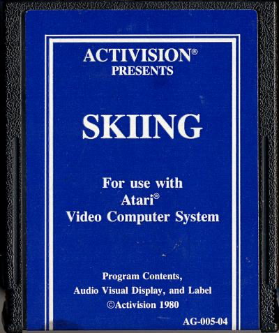 Skiing (Text Label) - Atari 2600