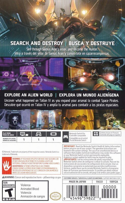 Metroid Prime Remastered - Switch