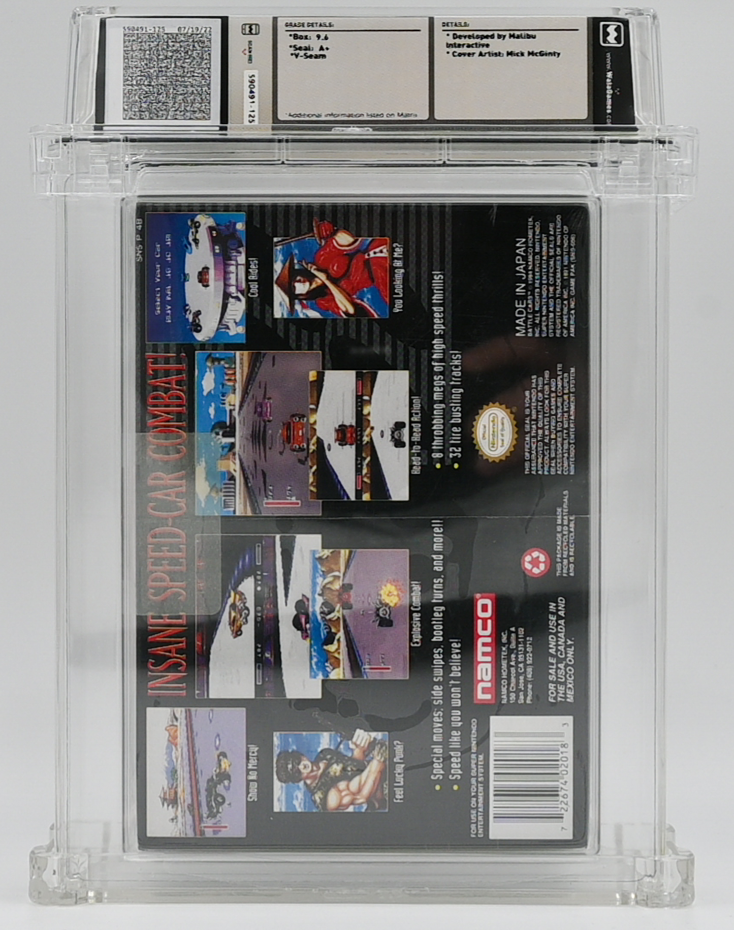 Battle Cars SNES 9.6 A+ - NEBRASKA COLLECTION