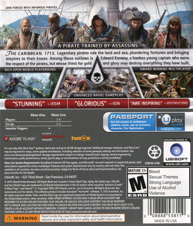 Assassin's Creed IV: Black Flag - Xbox One