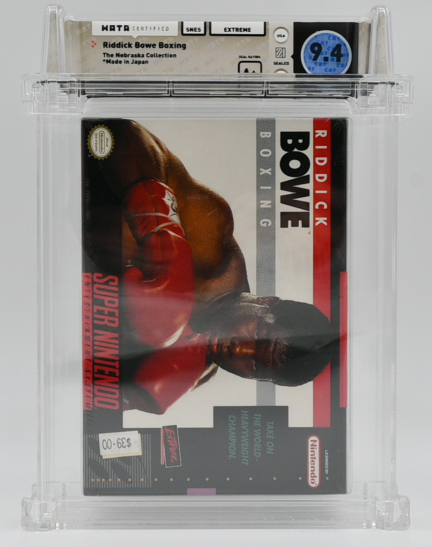 Riddick Bowe Boxing SNES 9.4 A+ - NEBRASKA COLLECTION
