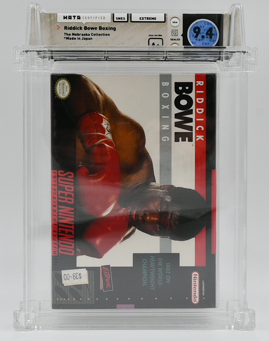 Riddick Bowe Boxing SNES 9.4 A+ - NEBRASKA COLLECTION