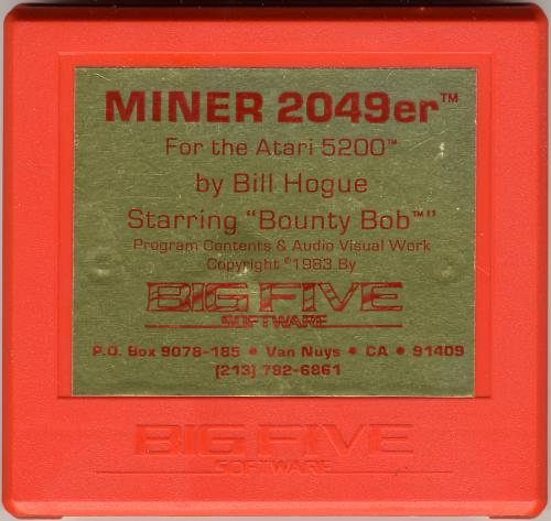 Miner 2049er Starring Bounty Bob (Gold Label) - Atari 5200
