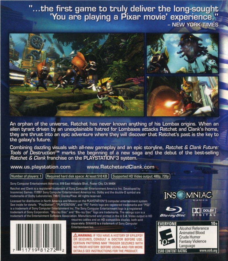 Ratchet and Clank: Tools of Destruction - PS3