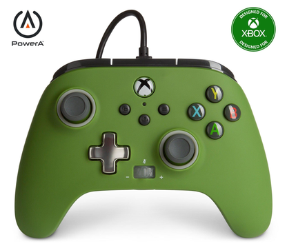 Power A Enhanced Wired Controller Soldier Green - Xbox Series X
