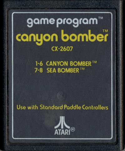 Canyon Bomber (Text Label) - Atari 2600