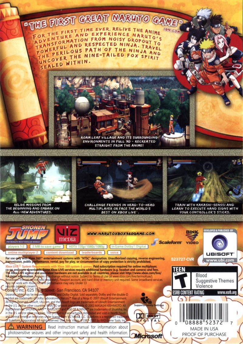Naruto: Rise of a Ninja - Xbox 360