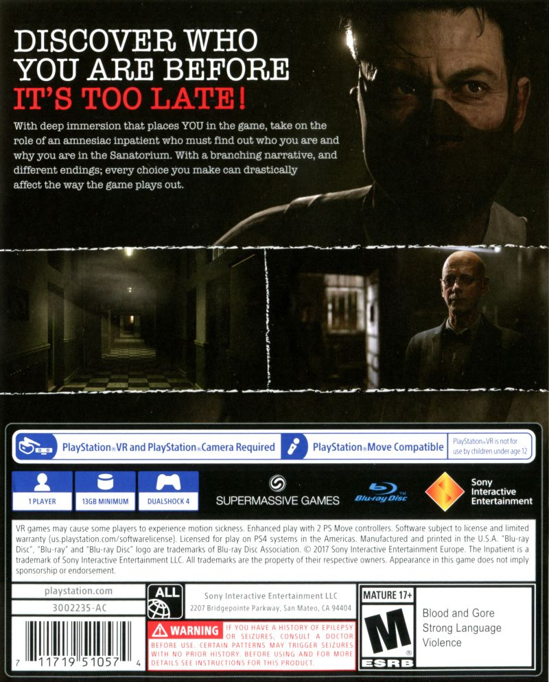 Inpatient VR, The - PS4