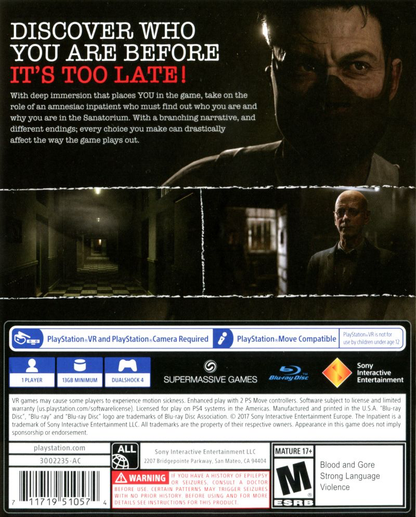 Inpatient VR, The - PS4