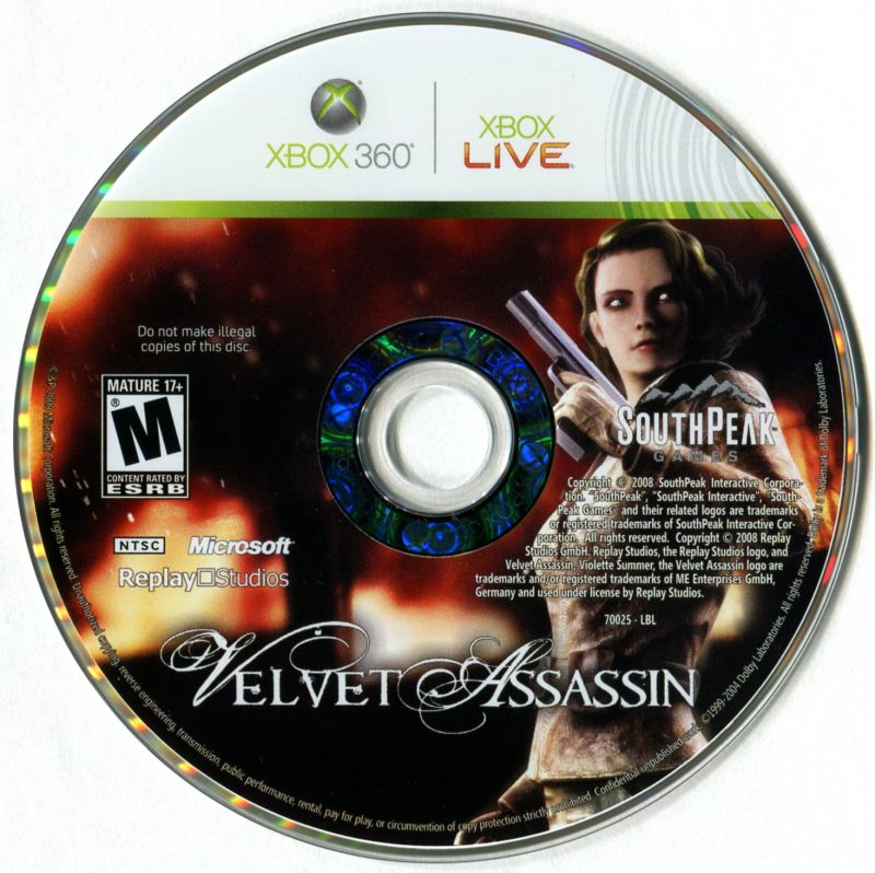 Velvet Assassin - Xbox 360