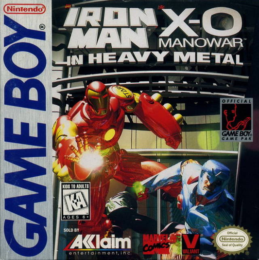 Iron Man/X-O Manowar: in Heavy Metal - Game Boy
