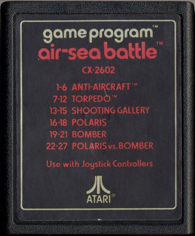 Air-Sea Battle (Text Label) - Atari 2600