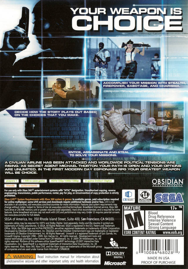 Alpha Protocol - Xbox 360