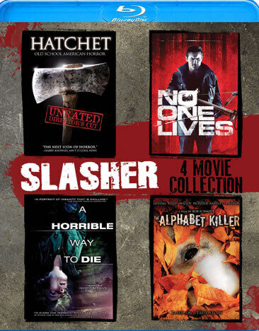 Hatchet / No One Lives (Blu-ray) / A Horrible Way To Die (Blu-ray) / The Alphabet Killer (Blu-ray) - Blu-ray Horror VAR VAR