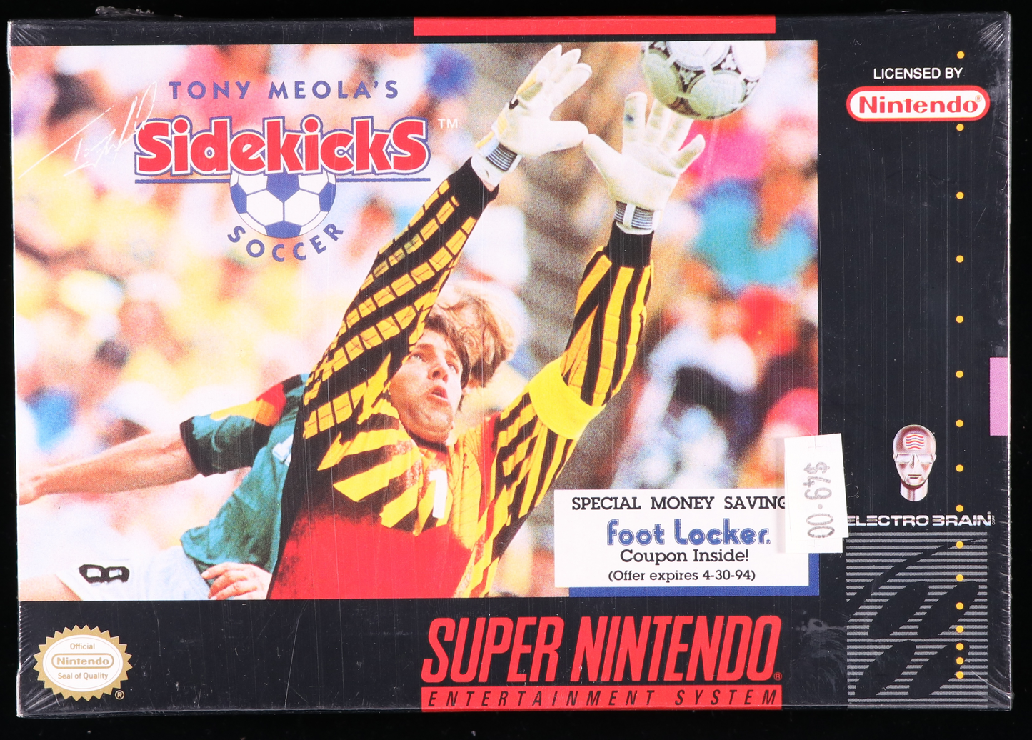 Tony Meola's Sidekicks Soccer SNES 9.6 A+ - NEBRASKA COLLECTION