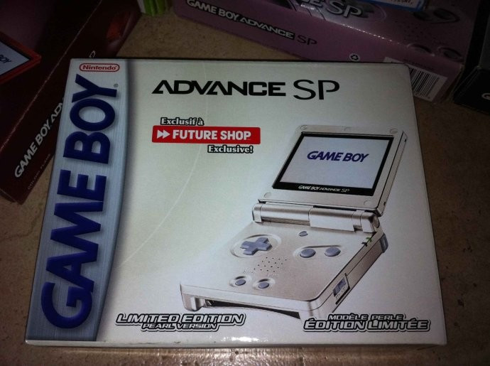 Console System Gameboy Advance SP | Pearl White AGS-001 - GBA