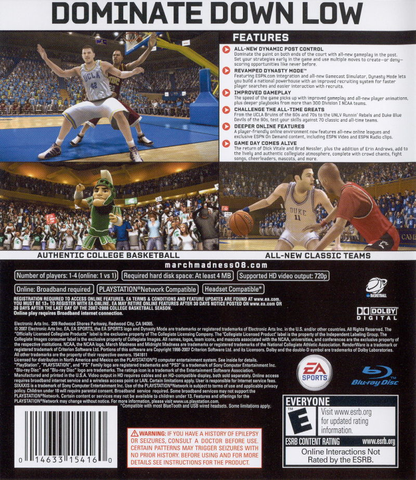 NCAA March Madness 08 - PS3