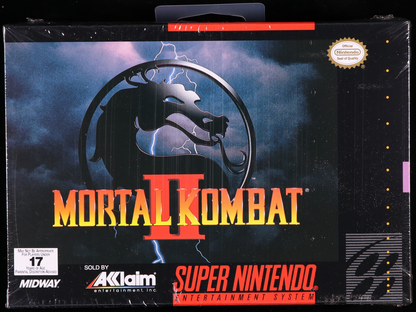 Mortal Kombat II SNES 9.8 A++ - NEBRASKA COLLECTION