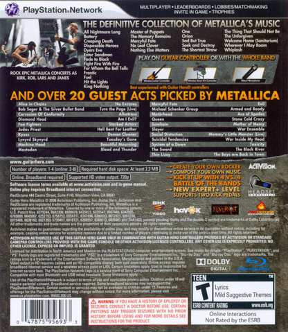 Guitar Hero: Metallica - PS3