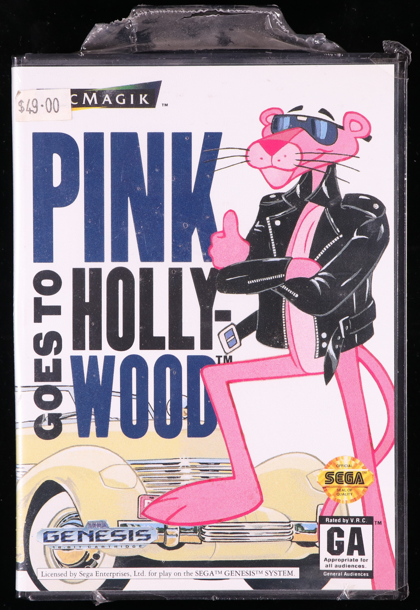 Pink Goes To Hollywood SEGA GENESIS 9.6 A - NEBRASKA COLLECTION