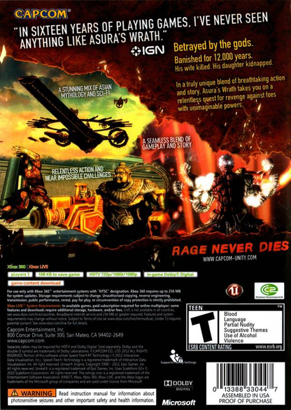 Asura's Wrath - Xbox 360