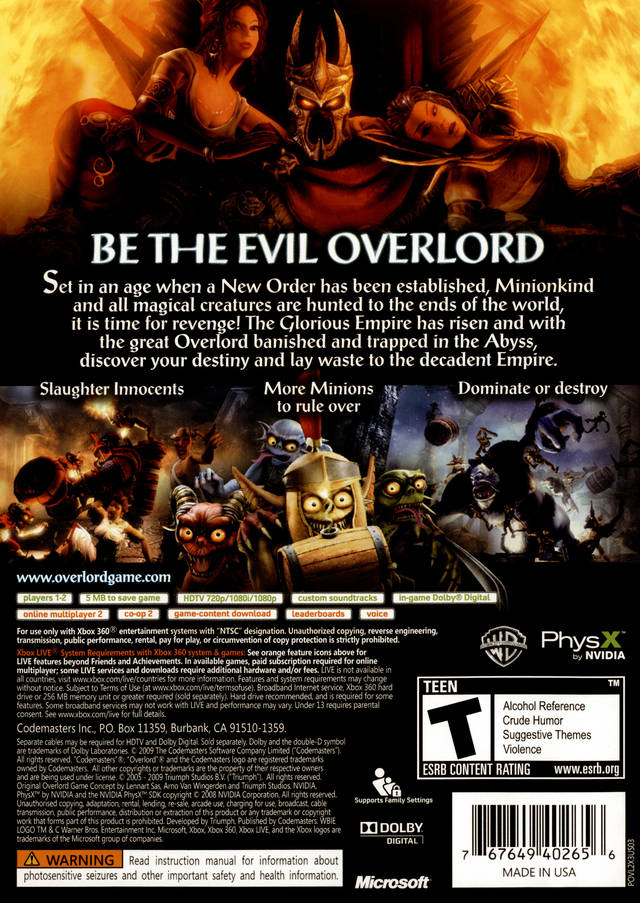 Overlord 2 - Xbox 360