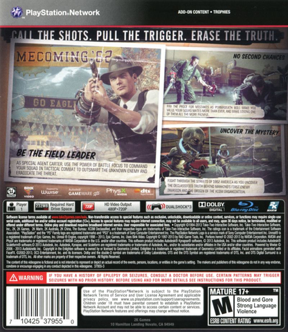 Bureau, The: XCOM Declassified - PS3